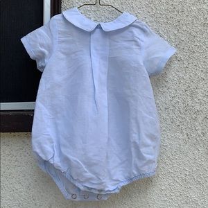 Chabre linen baby blue bubble 12M